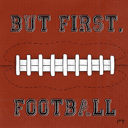 Boston International - 3-Ply 5" Cocktail Napkins - Football First