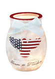 Stony Creek - 4" Glass USB Lighted Vase - Honor & Freedom