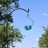 GC - Backyard Essentials - Glass Hummingbird Treat Feeder - (Blue)