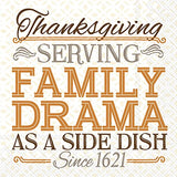 Boston International - 3-Ply 5" Cocktail Napkins 20 Count - Serving Family Drama