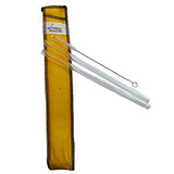 Drinking Straws.Glass - Double Glass Straw Set -  9.5mm x 8" - Yellow Case