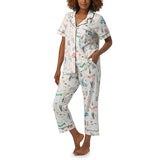 BedHead - S/S Sleeve Crop Jersey PJ Set - Just Married - Medium