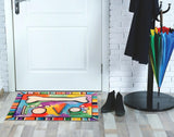 Olivia's Home I Love Bones Accent Washable Rug 22" x 32" Doormat