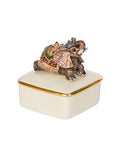 Jay Strongwater - Porcelain Box - Priya Elephant