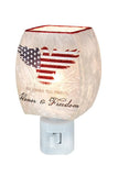 Stony Creek - 4.75" Frosted Glass Night Light - Honor & Freedom