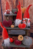 Boston International Decorative Tabletop Velvet Pumpkin, 3 x 3-Inches, Orange