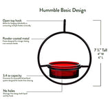 Couronne - 7" Hanging Sphere Bird Feeder - Red