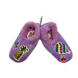 Snoozies - Groovy Patches Foot Coverings - Lavender - Small