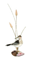 Bovano - Wall Sculpture - Sandpiper w/ Shells - Vertical