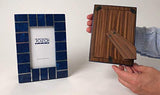 Tozai Home - 4x6 Frame - Midnight Blue Brass Bars - Set of 2