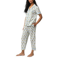 BedHead - Short Sleeve Cropped PJ Set - Lemon Trees - Small