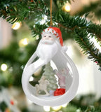 Appletree Design - Santa Decorating Ornament - Decorating Christmas Tree