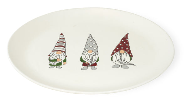 Boston International - Ceramic Platter - Gnome Gathering