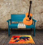 Olivia's Home - 32" x 22" Accent Rug - Mountain Black Bear Family