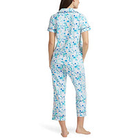 BedHead - Short Sleeve Cropped PJ Set - Santorini - Extra Large