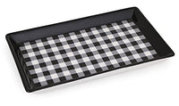 Boston International - Trinket Tray - Black & White Check
