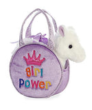 Aurora - Fancy Pals - Pet Carrier - Girl Power White Pony 7"
