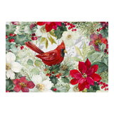 Olivia's Home - 32" x 22" Accent Rug - Christmas Colors & Cardinal