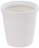 Boston International Pumpkin Popover Dish with Lid Serving & Storage Container, 5" x 7", White