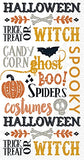 Boston International - Paper Guest Towel 16 Count - Halloween Words