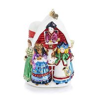 Jay Strongwater - Glass Holiday Ornament - Eight Maids A-Milking