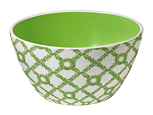 Merritt - Melamine Round Salad Bowl - Tropiary Trellis - 6"