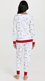 BedHead - L/S Pullover Crew & Jogger PJ Set - Milk & Cookies - Large