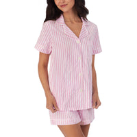 BedHead - Short Sleeve Shorty PJ Set - Pink 3D - Small
