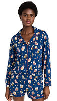 BedHead - L/S Shorty Stretch Jersey PJ Set - Autumn Owls - X-Large