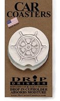 McCarter Coasters - Car Coaster - Set of 2 - Captain's Wheel