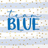 Boston International - 3-Ply 5" Cocktail Napkins 20 Count - Team Pink Or Team Blue