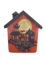 Stony Creek - Spooky Neighborhood Pre-Lit Glass House - Halloween - 3 Silhouette