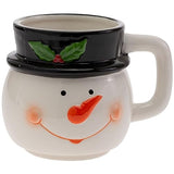 Boston International - 14oz. Ceramic Mug Stack - Festive Snowman