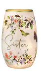 Stony Creek - Frosted Glass 5" Lighted Vase - Generation Love Sister