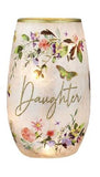 Stony Creek - Frosted Glass 5" Lighted Vase - Generation Love Daughter