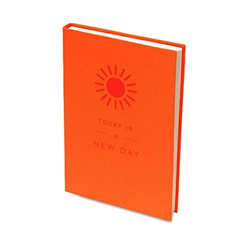 HOM Home Essence - Journal - Simply Quotable "Today is a New Day" - Brt. Orange