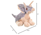 Wild Republic Triceratops Plush, Dinosaur Stuffed Animal, Plush Toy, Gifts For Kids, Cuddlekins 12", Multicolor, Model:10960