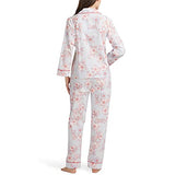 BedHead - Classic Cotton L/S Pajama Set - Courtyard Blooms - Large