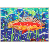 Olivia's Home - 32" x 22" Accent Rug - Swimming Rainbow Trout