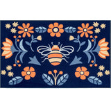 Jellybean Olivia's Home Decorative Spring Bees On Navy Accent Rug - 22" W x 32" L