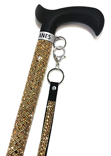 Jacqueline Kent Sugar Cane - Adjustable Cane - Gold