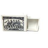 Candy Relics - Hand Made Porcelain Match Box - Bike