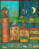 Studio M - 20" Art Pole - Live - Love - Lake