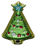 Demdaco - Glass Fusion - Shaped Plate - Christmas Tree