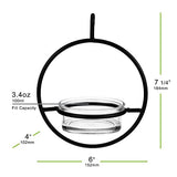 Couronne - 7" Hanging Sphere Bird Feeder - Clear