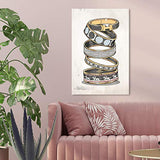 Oliver Gal - 16" x 24" Canvas Art - Arm Candy Noir