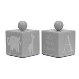 Child To Cherish - Wooden Bookends Set - Gray
