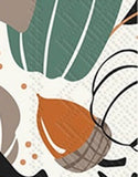 Boston International - 3-Ply 5" Cocktail Napkins 20 Count - Autumn Grove
