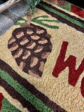 Pine Cone Welcome Jellybean Accent Washable Rug 20" x 30" JB-SB003