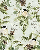 Studio M - 20" Art Pole - Winter Chickadee